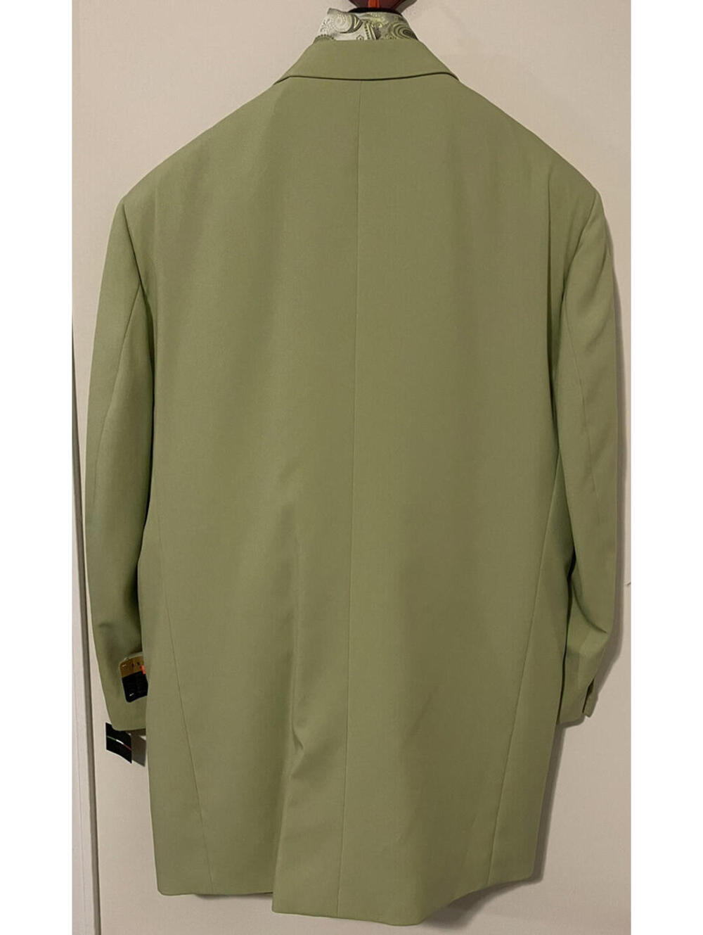 Lucci Men Green 4Pc Pant Suit- Blazer/Vest Size 50L & Pants Size 44x30 NWT MZZ1R - Picture 2 of 10